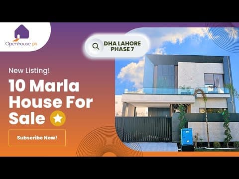 [VERIFIED] Affordable 10 Marla Modern House – DHA Phase 7, Lahore Video