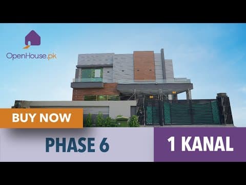 1 Kanal Un-Furnished House For sale in DHA Lahore | OH-0023 Video