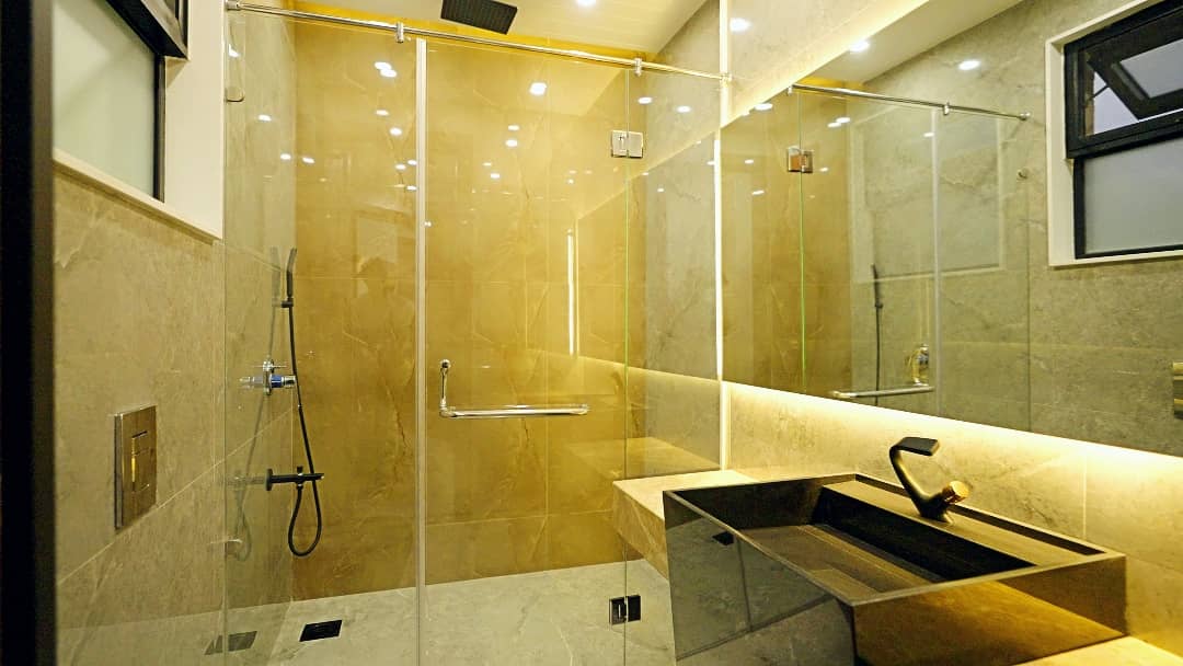 1 Kanal Designer House in DHA Phase 7 | Stone Exterior, Full Basement & Double Lawns 43